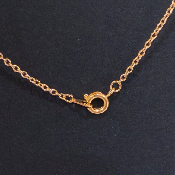 VTG 1983 Ronte of Beverly Hills Gold Vermeil Genuine Opal Necklace with Box - Picture 6 of 8